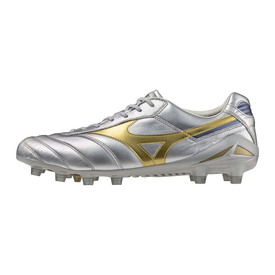 Mizuno Morelia DNA Japan Elite FG argent or