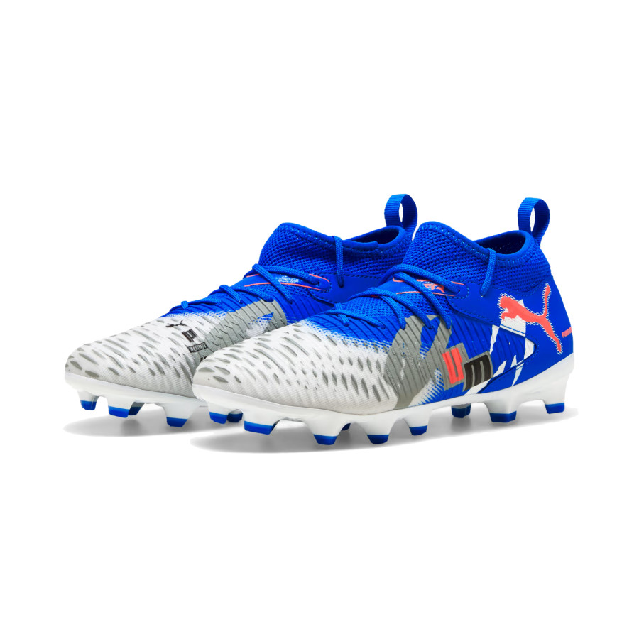 Puma Future 8 Match junior Forever FG/AG blanc bleu