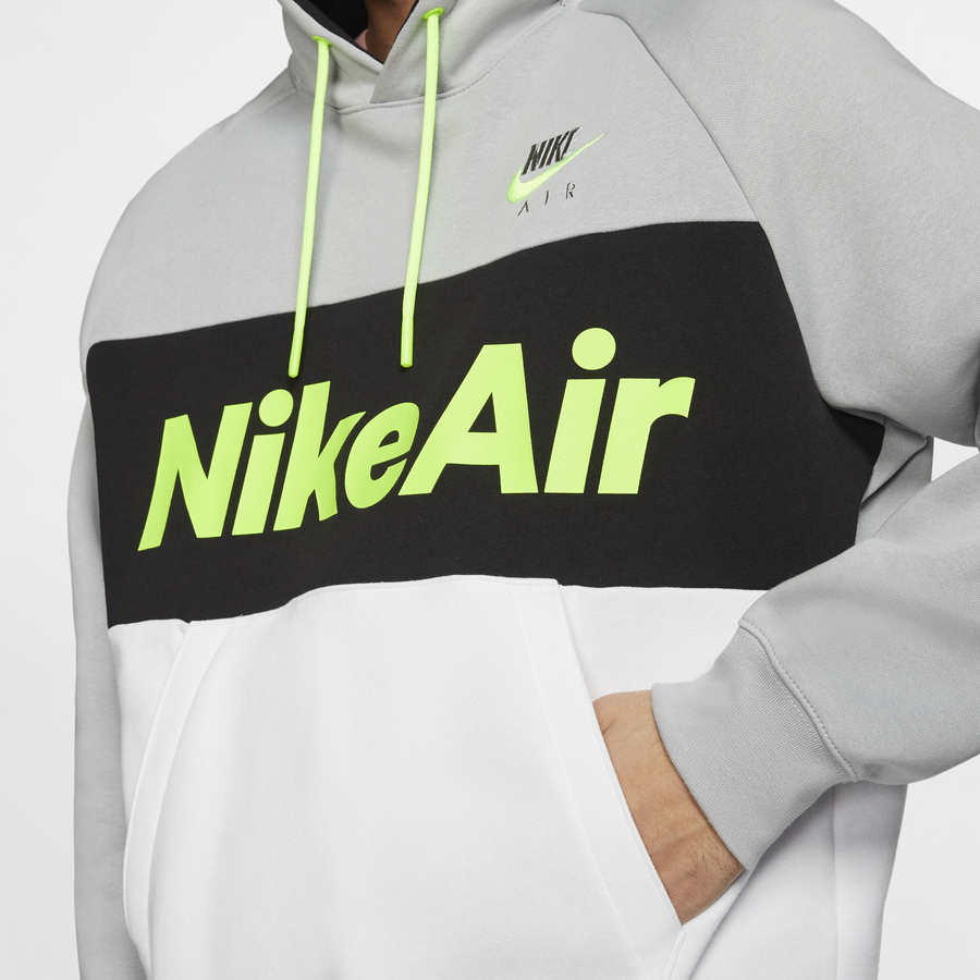 Sweat à capuche Nike Air gris vert