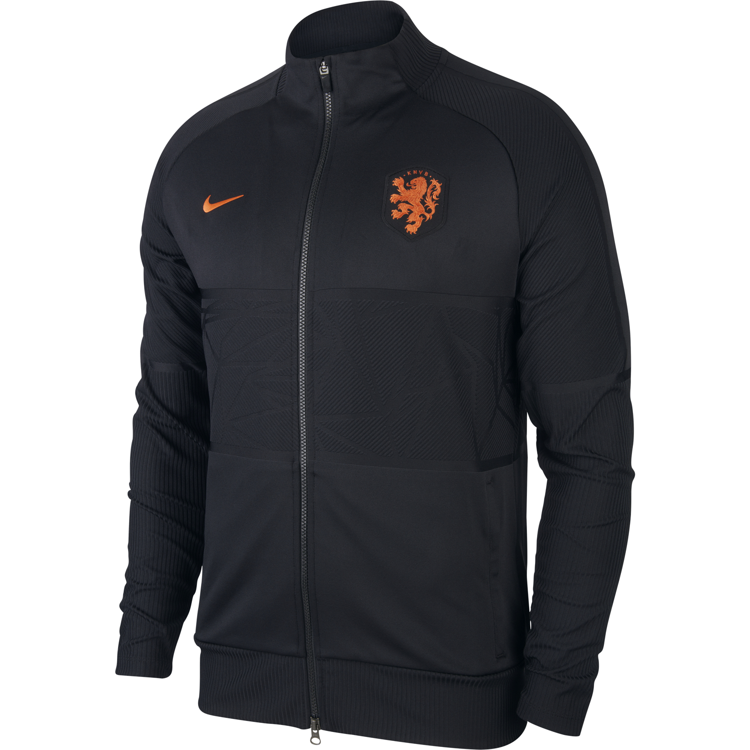 Veste survêtement Pays-Bas Anthem Strike noir 2020 sur Foot.fr