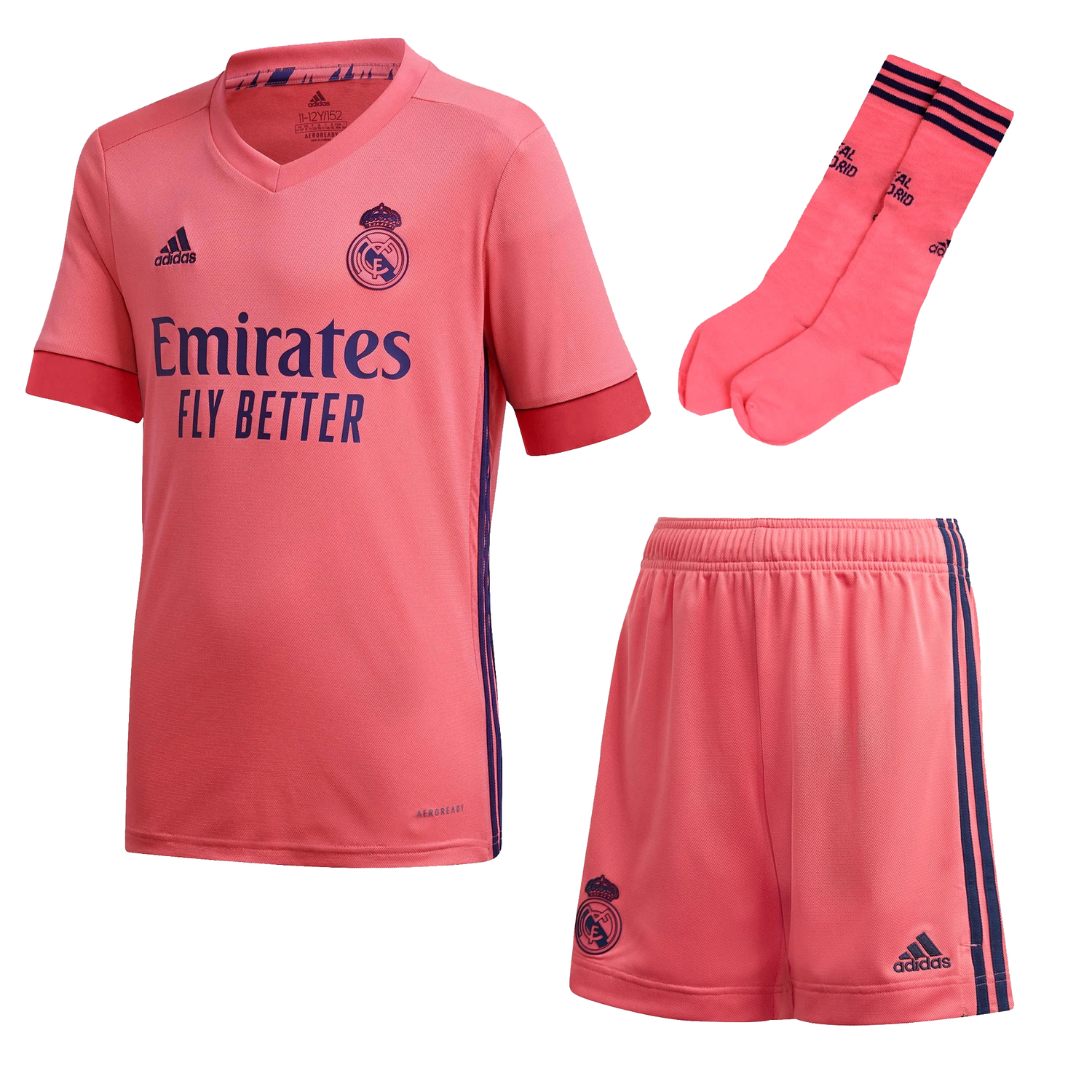 Tenue junior Real Madrid extérieur 2020/21 sur Foot.fr