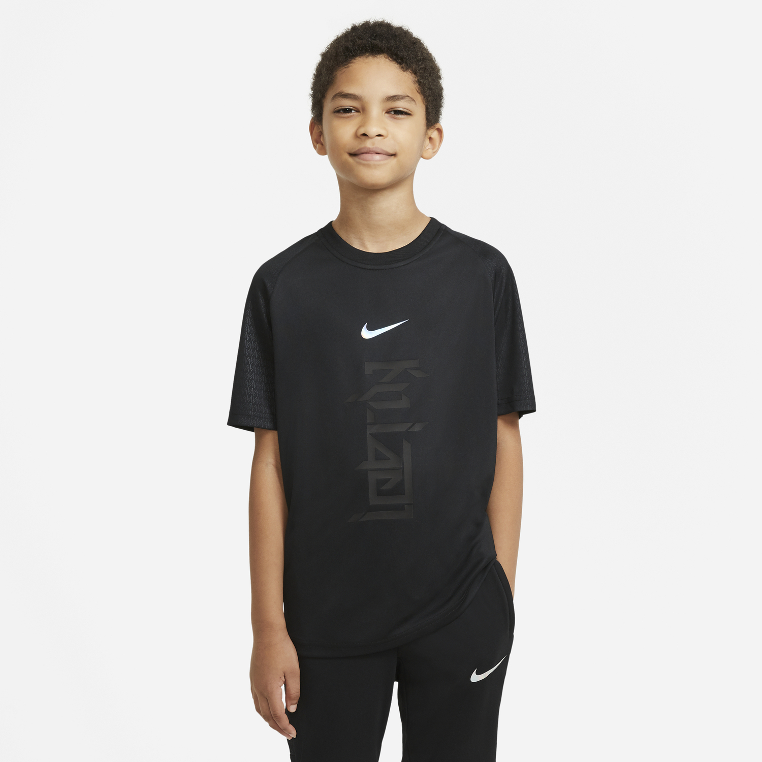 Maillot Nike Kylian Mbappé Noir Junior