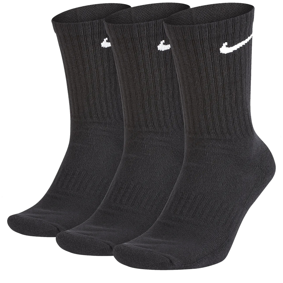 Pack 3 paires chaussettes Nike mi-haute noir