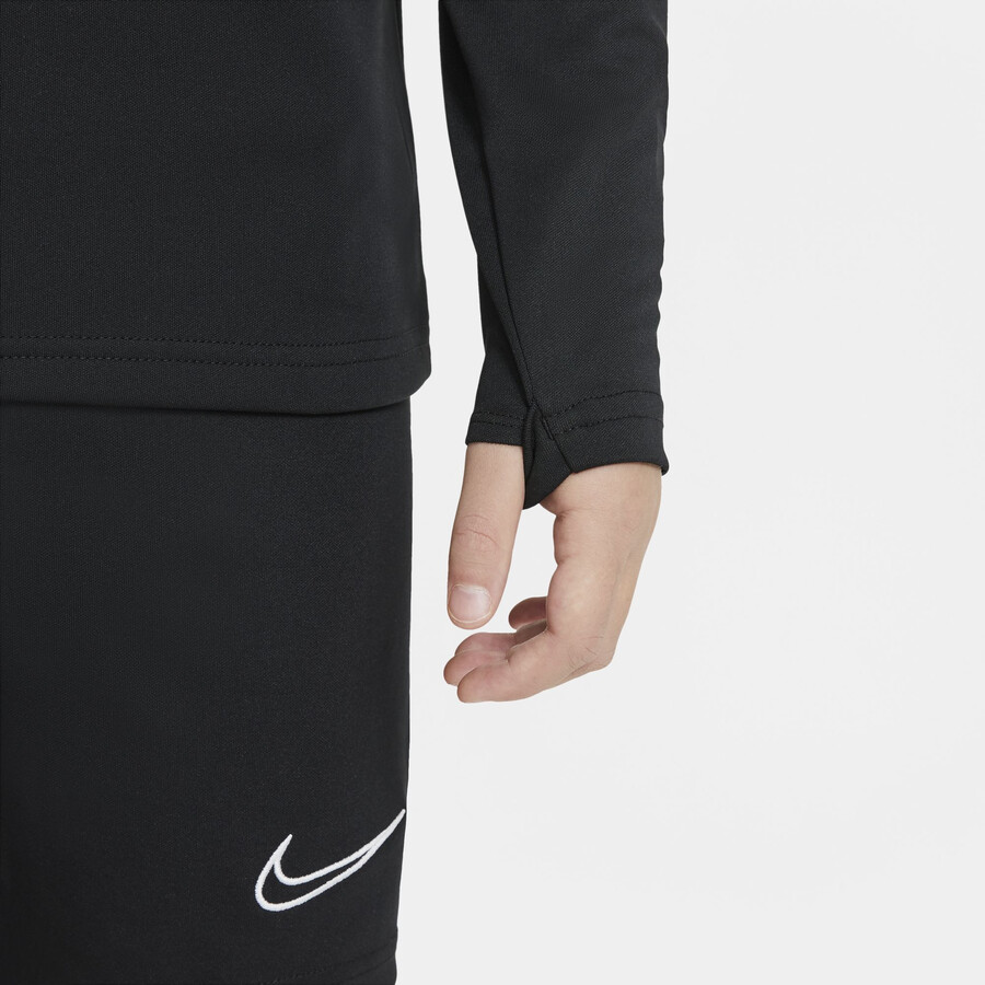 Sweat zippé junior Nike Academy noir blanc
