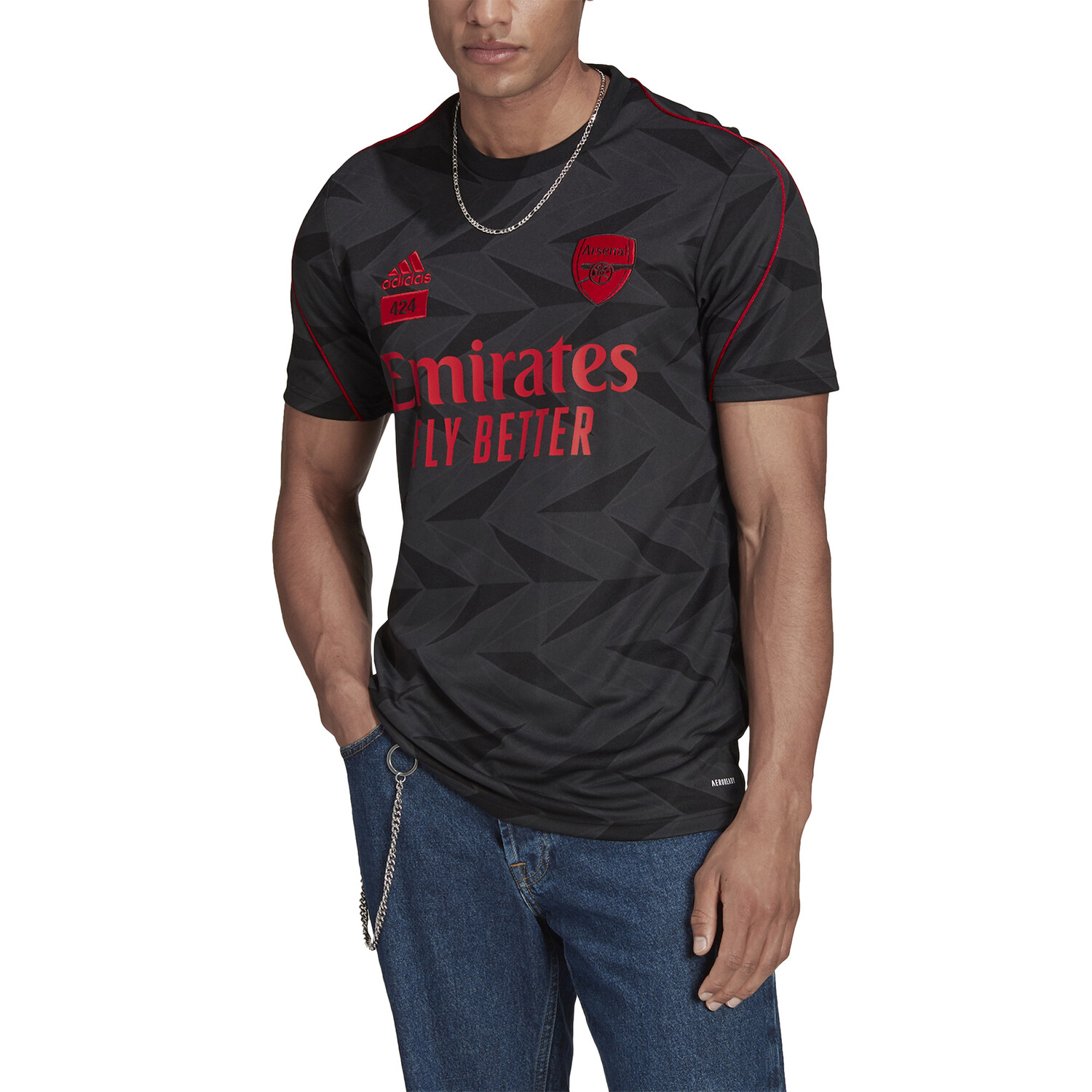 Maillot Arsenal X 424 Edition Limitée noir rouge sur Foot.fr