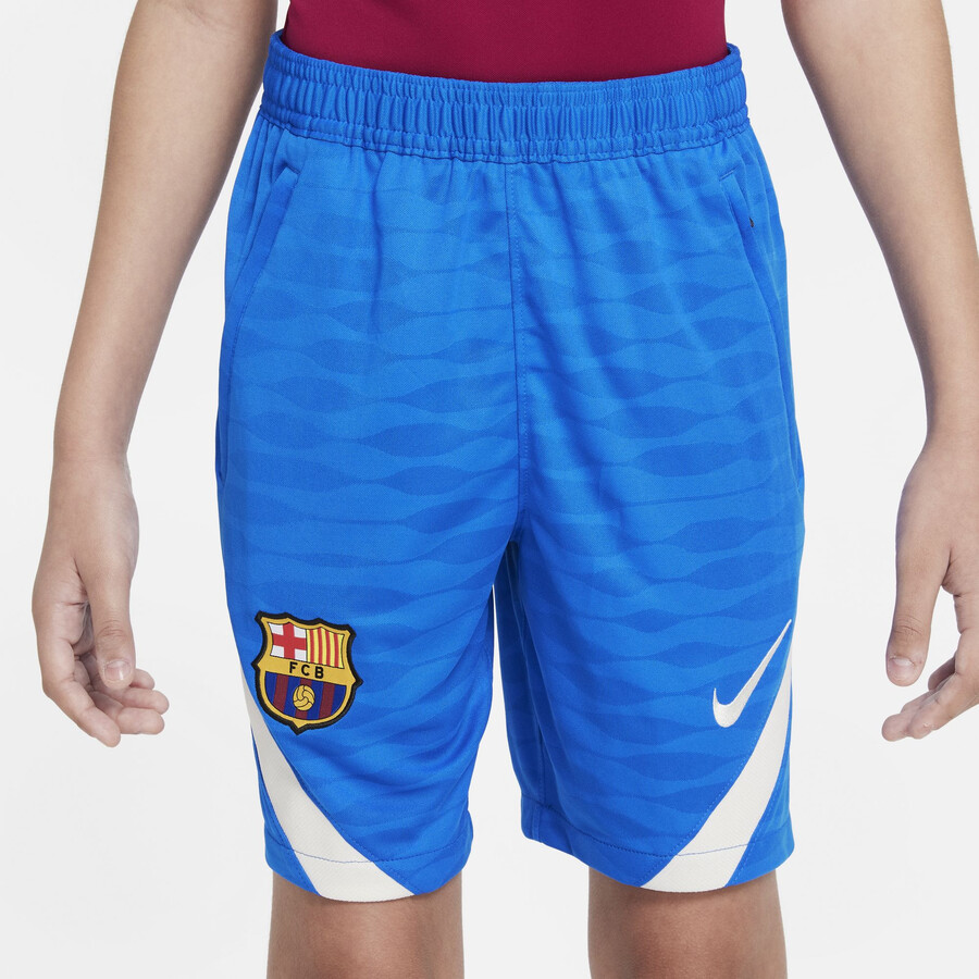Short entraînement junior FC Barcelone bleu 2021/22