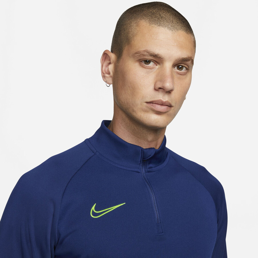 Sweat zippé Nike Academy bleu vert 2021/22