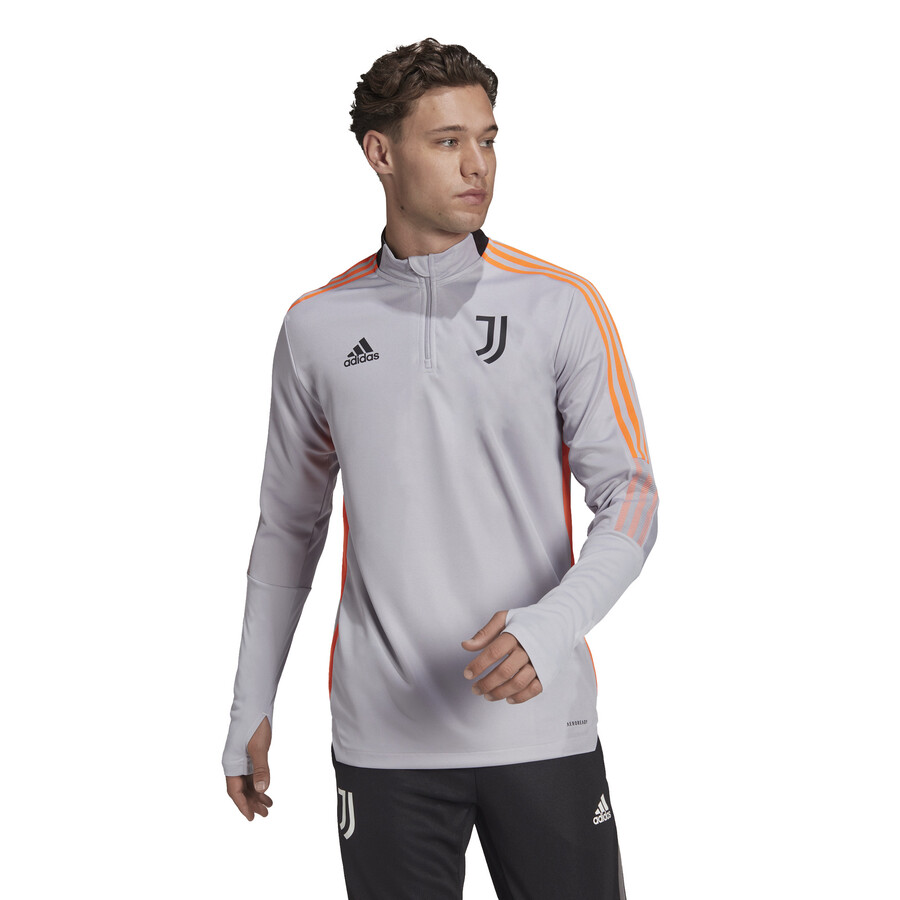 Sweat zippé Juventus gris orange 2021/22