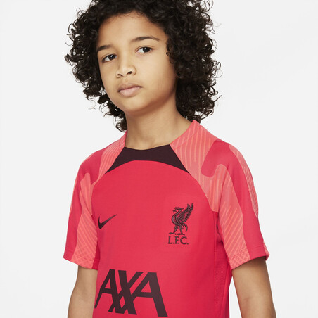 Maillot entra nement junior Liverpool Strike rouge 2022 23 sur Foot