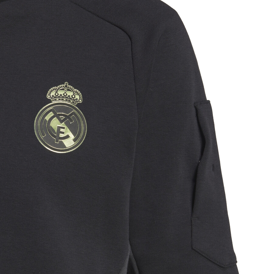 Veste survêtement Real Madrid Anthem noir vert 2022/23
