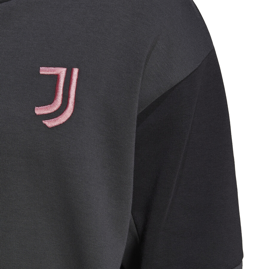 Sweat à capuche Juventus Travel gris rose 2022/23
