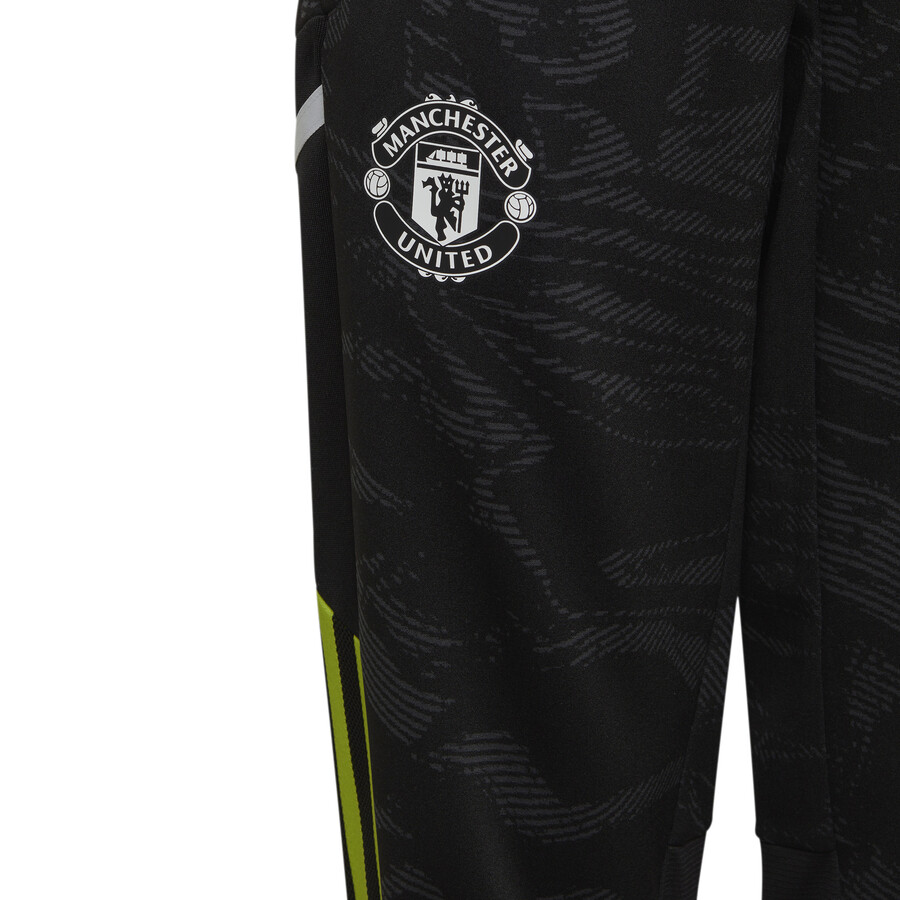 Pantalon survêtement junior Manchester United noir vert 2022/23